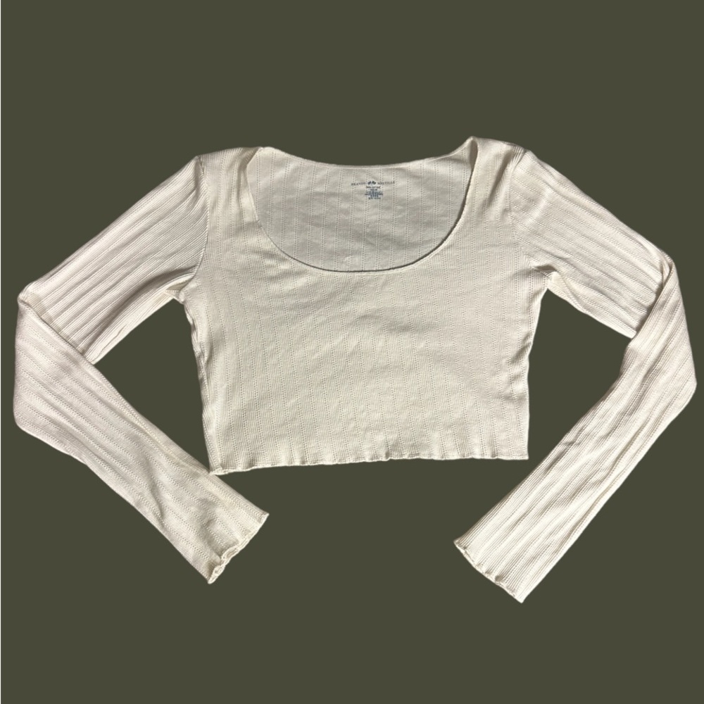 Brandy Melville cropped long sleeved top